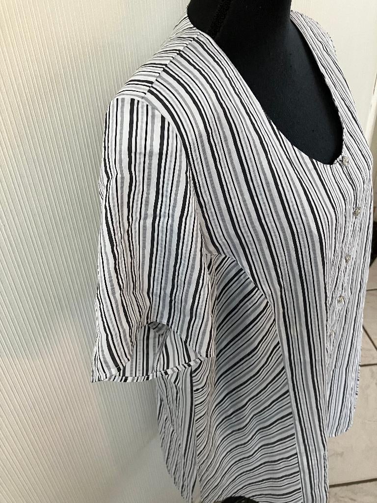 chalou maat 50 oksel tot oksel 66 cm lang tuniek/jurk, Chalou, Ophalen of Verzenden, Zo goed als nieuw, Blouse of Tuniek