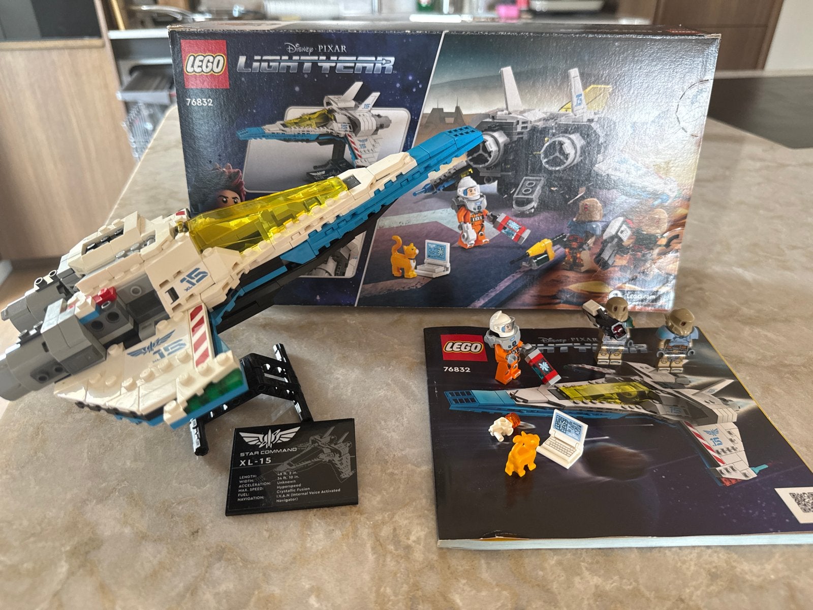 LEGO Disney Pixar Lightyear XL-15 Ruimteschip (76832), Ophalen of Verzenden, Zo goed als nieuw, Overige merken