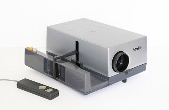 Rollei P35A diaprojector, Ophalen, Gebruikt