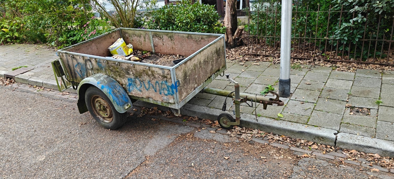 Oude aanhangwagen - aanhanger loop of sloop, Ophalen of Verzenden
