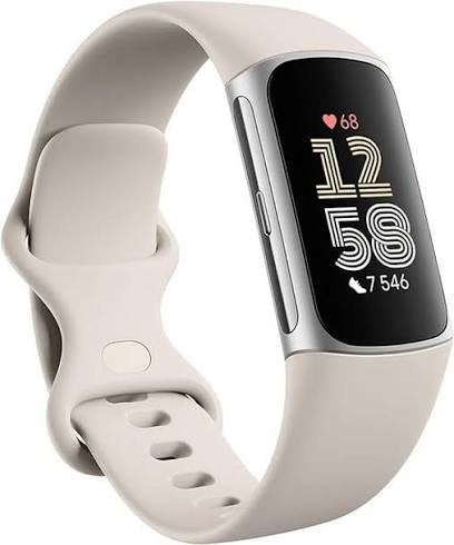 Fitbit Charge 6 bijna nieuw. Kleur porselein, Sport en Fitness, Hartslagmeters, Ophalen of Verzenden, Zo goed als nieuw, Overige merken