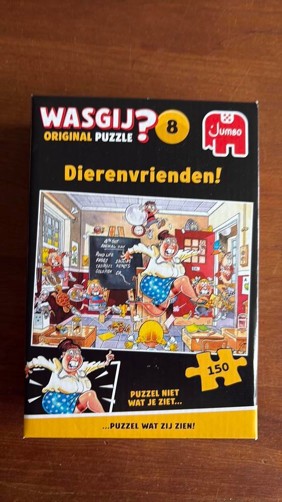 Wasgij? Dierenvrienden! 150 stukjes, Hobby en Vrije tijd, Denksport en Puzzels, Ophalen, Minder dan 500 stukjes, Zo goed als nieuw