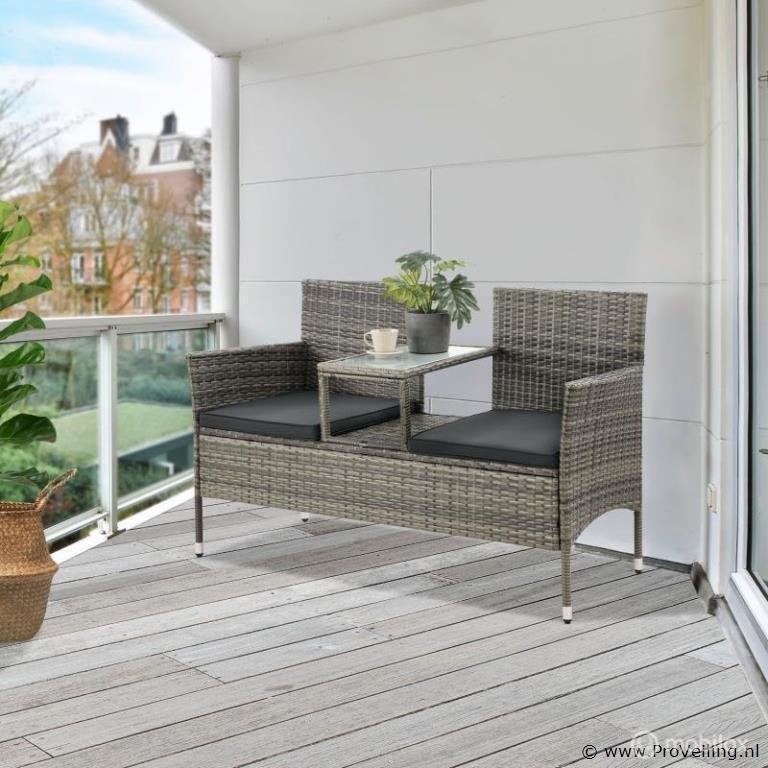 Online Veiling: Tuinbank Monaco 133x63x84cm, Nieuw
