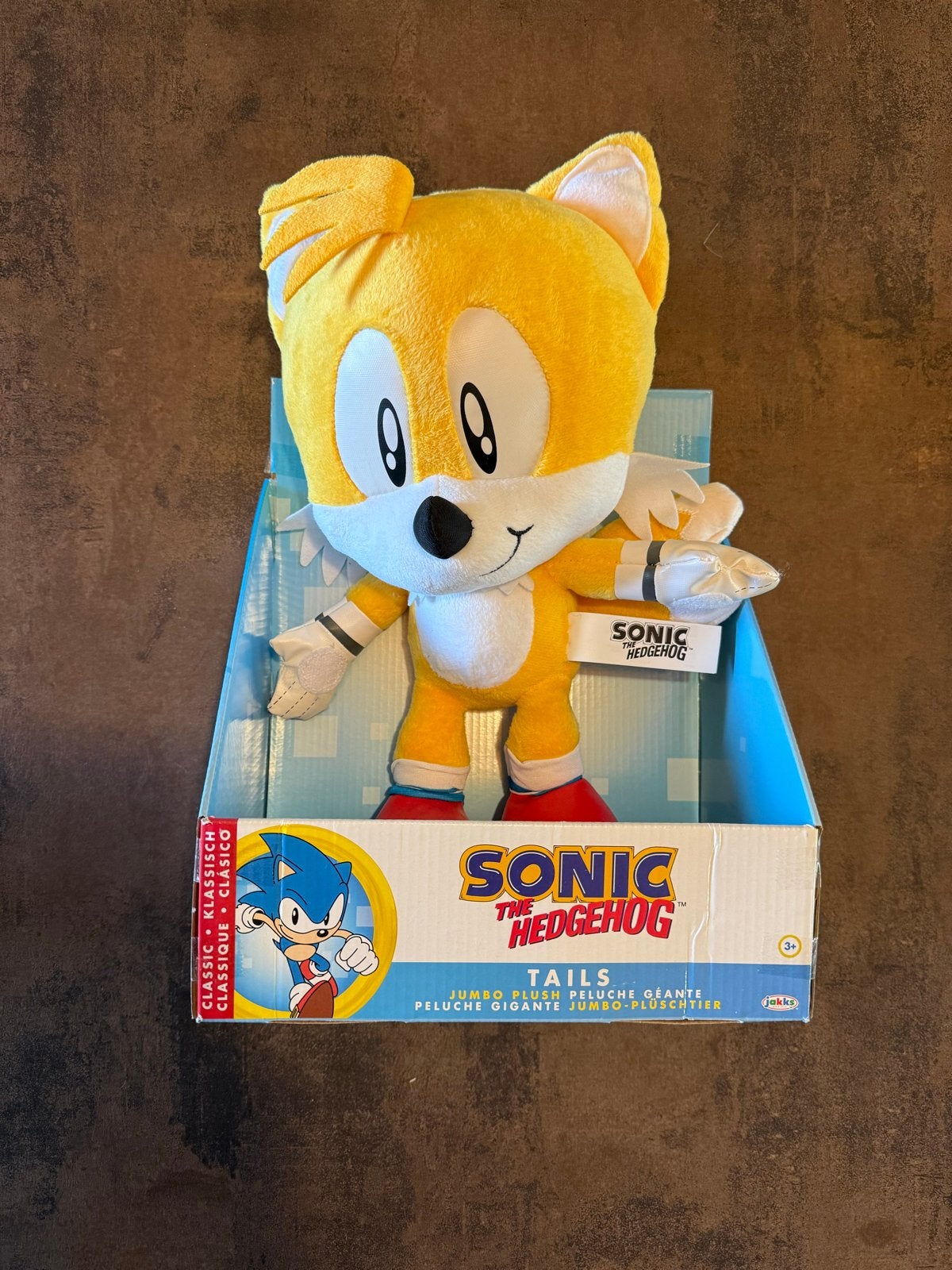 Sonic the Hedgehog Tails Jumbo Pluche Knuffel, Met doos, Overige merken, Overige typen, Nieuw