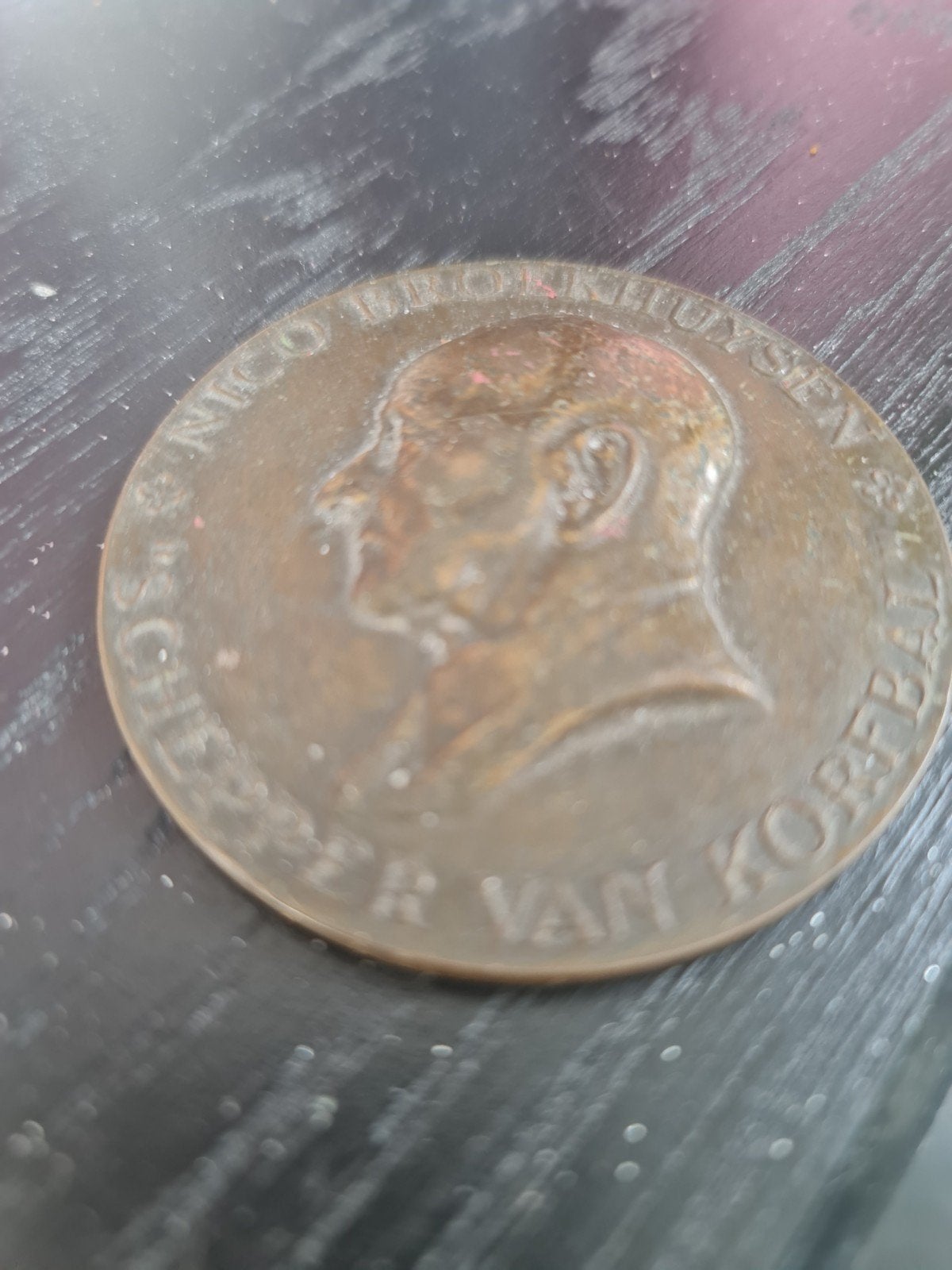 Unieke Bronzen Herdenkingspenning - Nico Broekhuysen, Ophalen of Verzenden, Brons, Nederland
