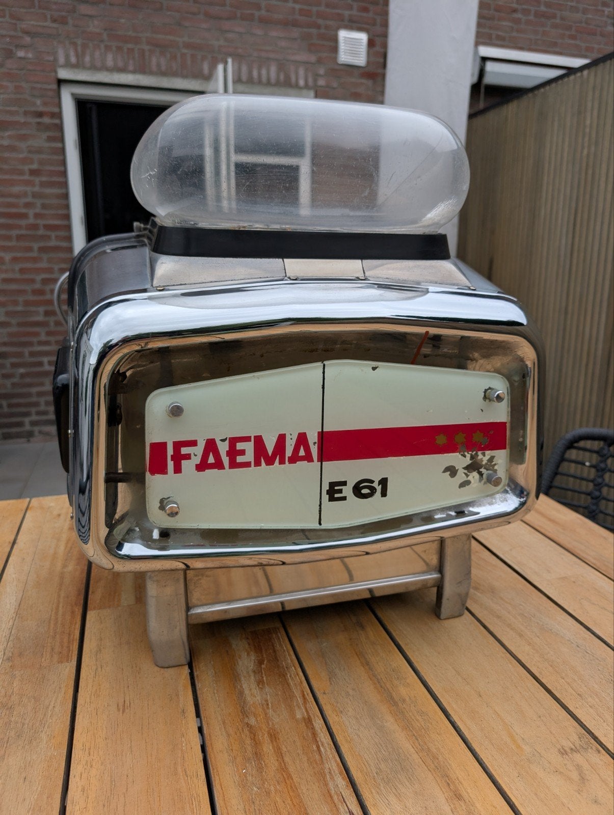 Faema E61 Espressomachine, Ophalen, Koffiemachine