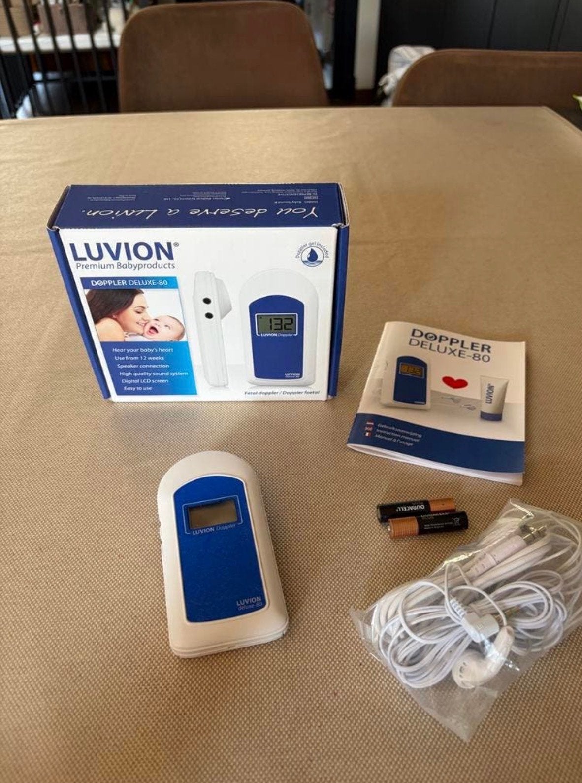Luvion Deluxe-80 Doppler - Luister naar de hartslag van je b, Ophalen of Verzenden, Zo goed als nieuw