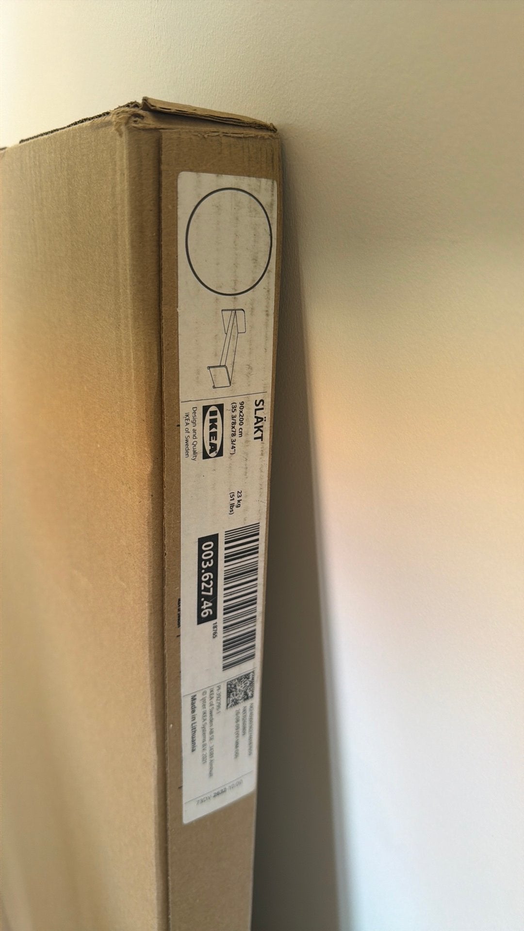 Kinderbed IKEA SLÄKT, Ophalen, Nieuw, 70 tot 85 cm, Lattenbodem