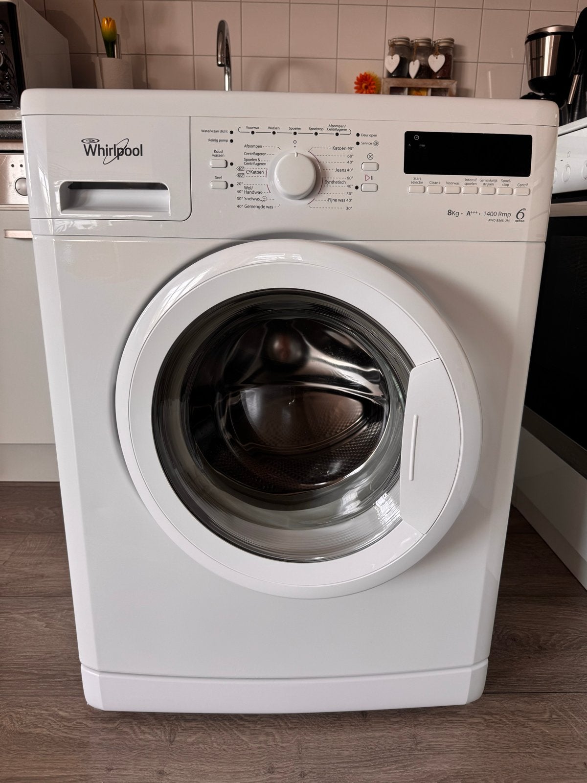 Whirlpool Serie 6 Wasmachine - 8kg, 1400 toeren, Ophalen, 1200 tot 1600 toeren, 8 tot 10 kg, Zo goed als nieuw