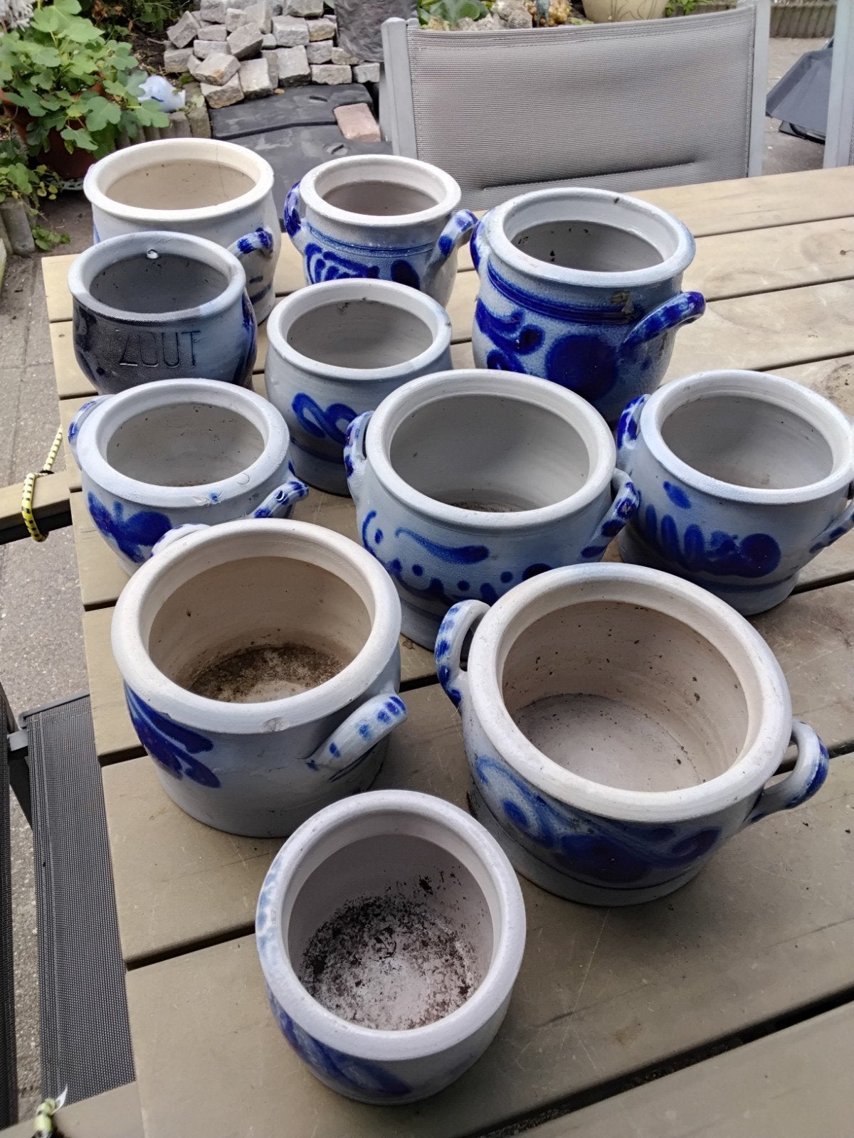 keulse potten   11 stuks (1 met barst gratis), Tuin en Terras, Ophalen, Rond, Aardewerk, Tuin