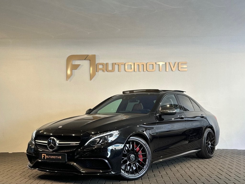 Mercedes-Benz C-klasse AMG 63 S Pano|Designo|Kuip|HuD|Burmes, Automaat, Achterwielaandrijving, Gebruikt, 510 pk