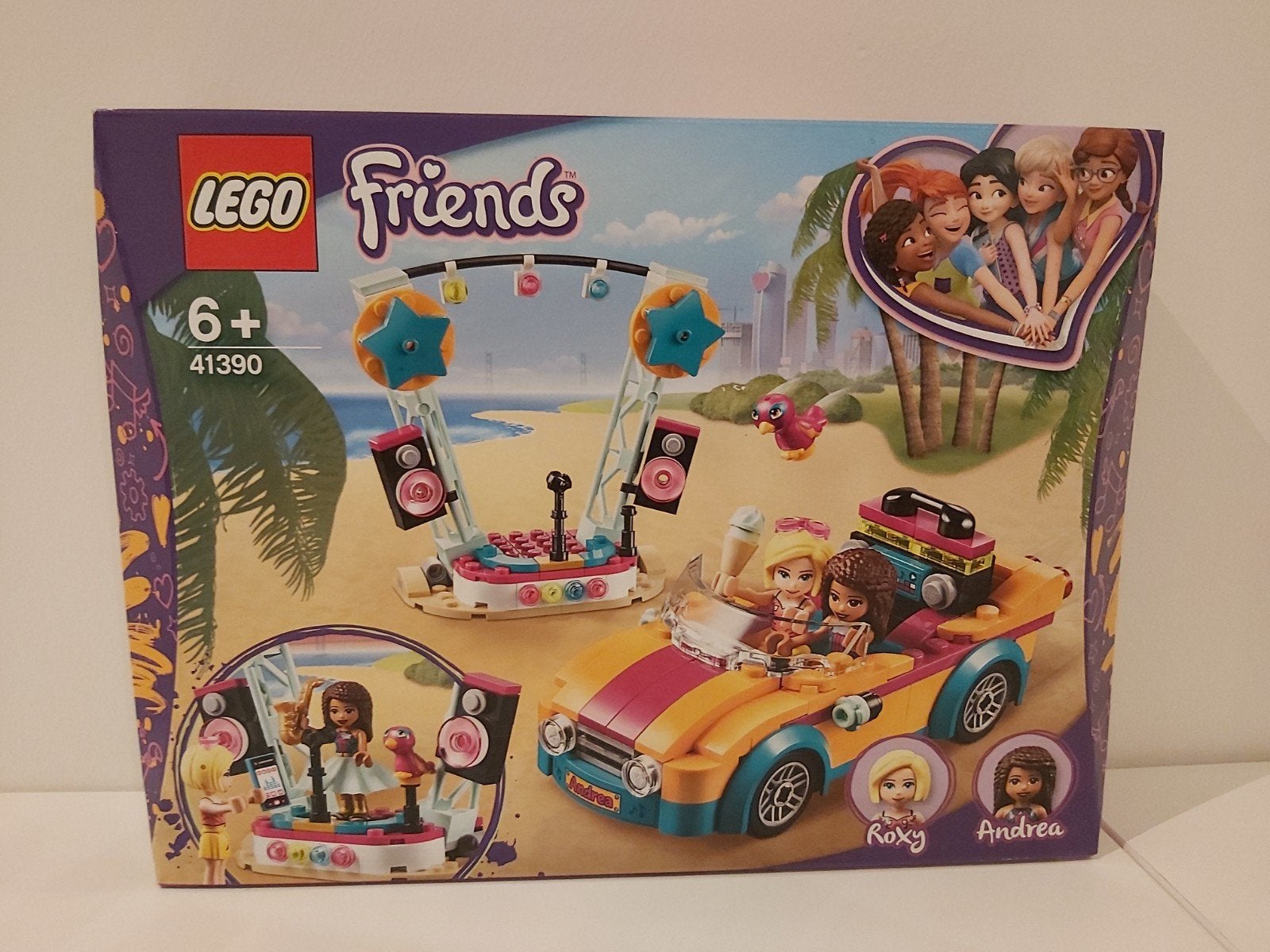 LEGO Friends 41390 Andrea's Auto & Podium, Inclusief minifiguren, Lego, Nieuw, Friends