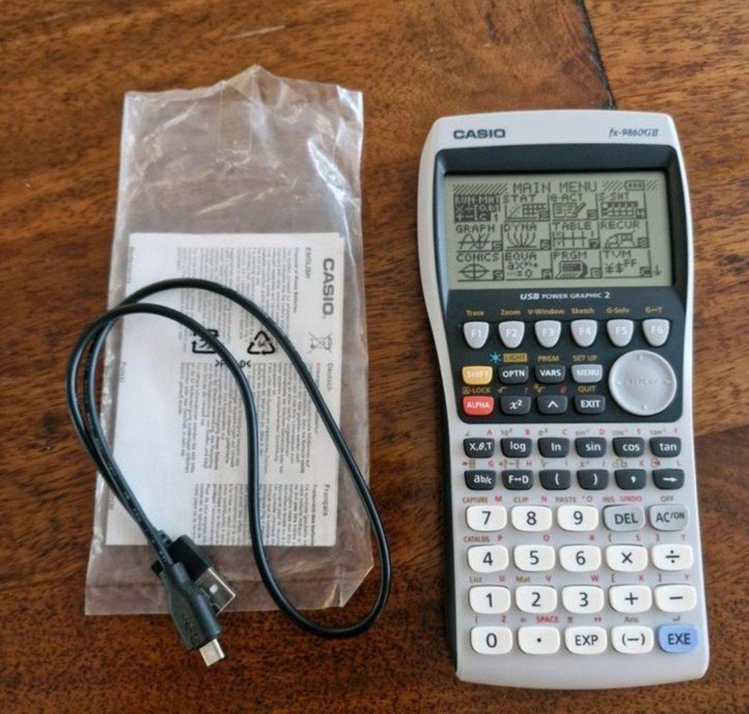 Casio  FX-9860G2, Grafische Rekenmachine met examenstand, Ophalen, Grafische rekenmachine