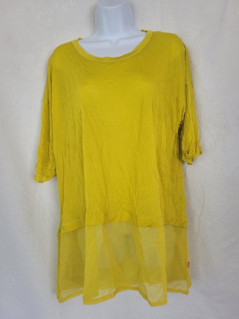 Leuk geel damesshirt mt S merk Jackpot, ., Geel, Ophalen of Verzenden, Zo goed als nieuw