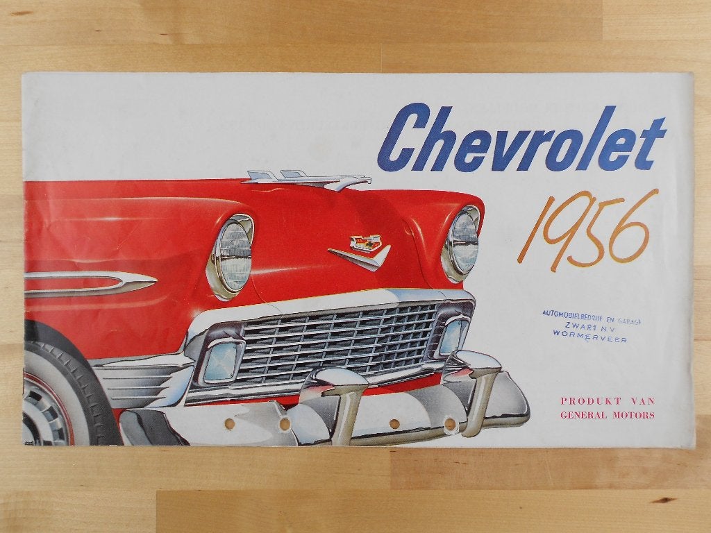 Chevrolet Bel Air Brochure 1956, Chevrolet, Chevrolet, Ophalen of Verzenden, Zo goed als nieuw