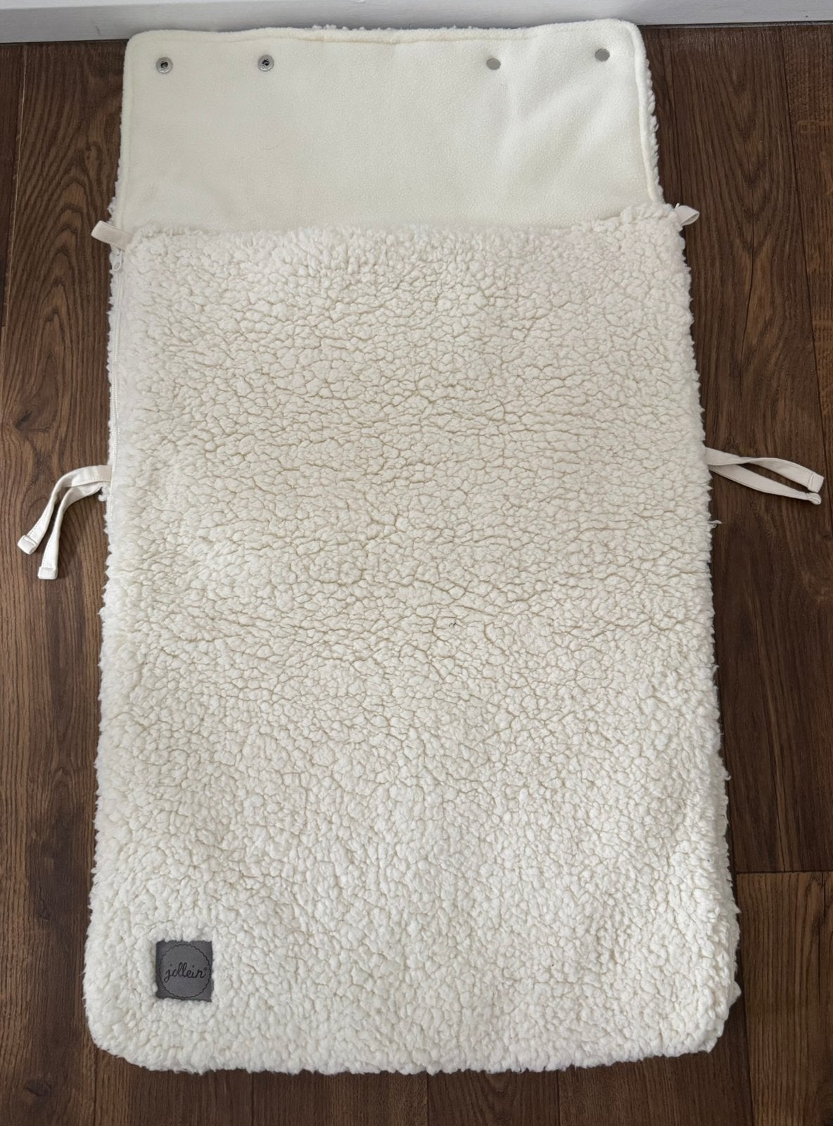 Voetenzak teddy Jollein creme, Ophalen, Zo goed als nieuw, Voetenzak, Jollein