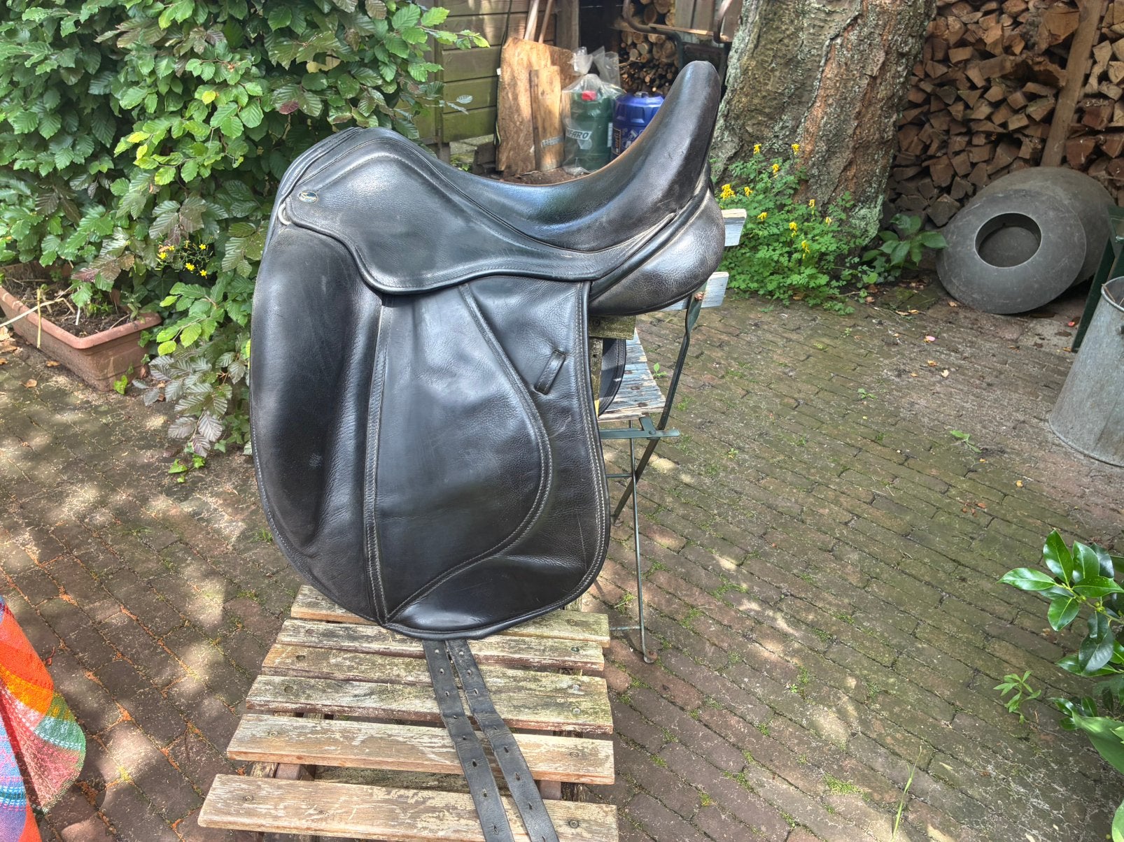 Dressuurzadel 17,5 inch merk Silhouette, Ophalen of Verzenden, Zo goed als nieuw, Dressuur