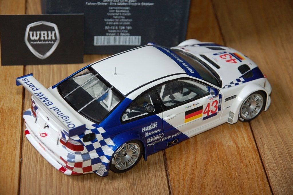 1:18 BMW M3 E46 GTR MULLER EKBLOM Minichamps dealer WRH, Hobby en Vrije tijd, Verzenden, Zo goed als nieuw, Auto, MiniChamps