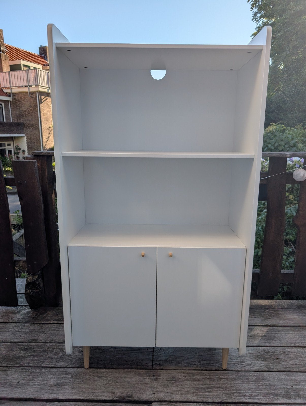 Witte (boeken)kast Zag van La Redoute, Ophalen, Met deur(en), Modern, Scandinavisch, 100 tot 150 cm
