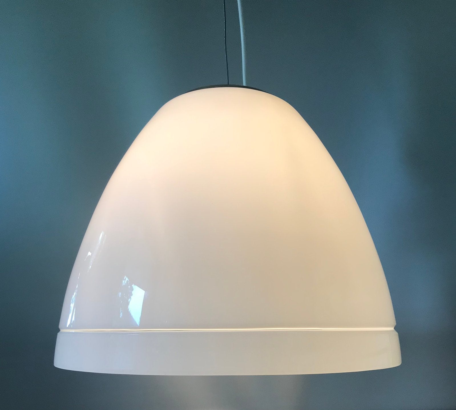 Res Murano 70s hanging lamp, silence of the lamps, Gebruikt, Mid century modern vintage design, Glas, E27 (groot)