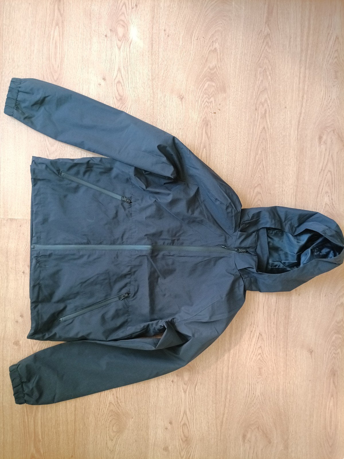 H&M donkerblauwe jas, maat 158, zo goed als nieuw, Kinderen en Baby's, Jongen of Meisje, H&M, Ophalen of Verzenden, Zo goed als nieuw