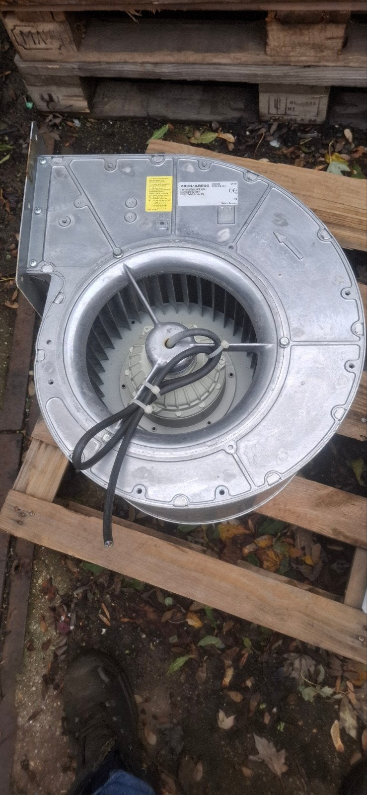 ziehl-abegg afzuiger/ ventilator 220 volt, Ophalen of Verzenden, Zo goed als nieuw, Afzuiger