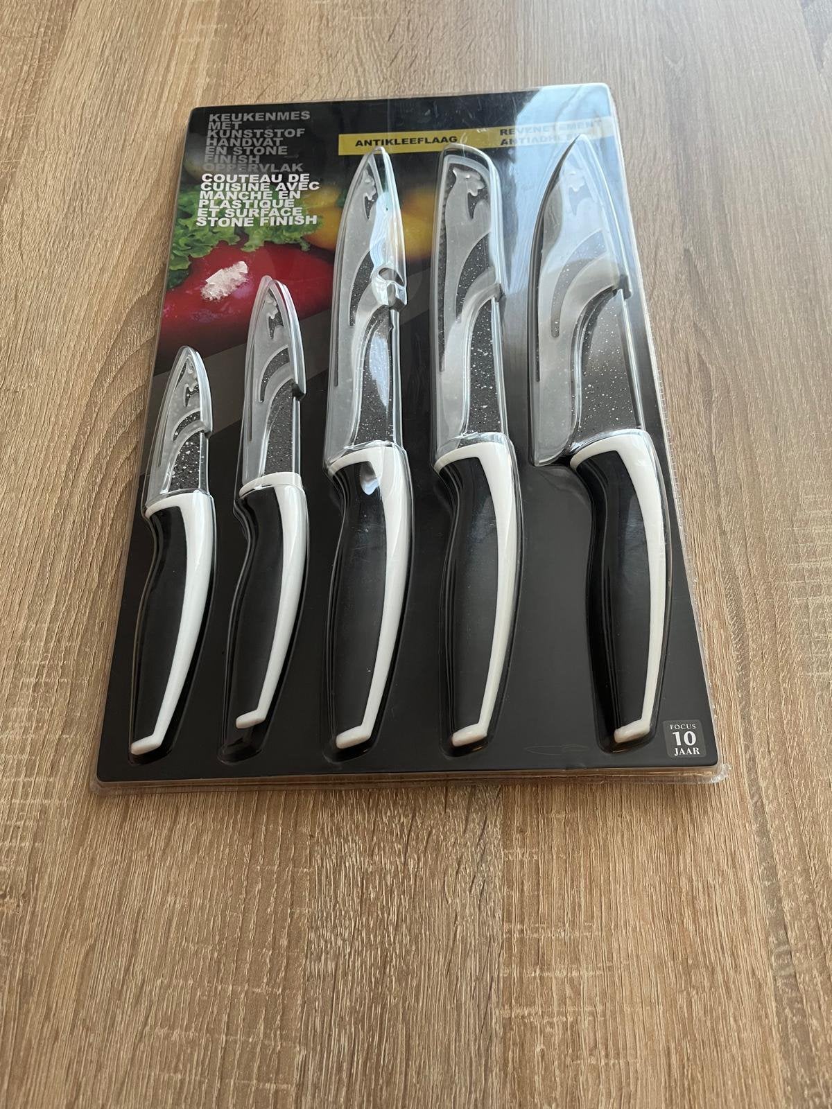 Swissline Swiss Line Kitchen Knife Set 5 ( nieuw), Ophalen of Verzenden, Zo goed als nieuw, Rvs of Chroom