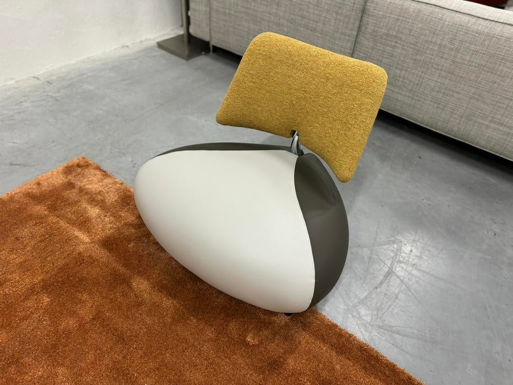 Nieuw Leolux Pallone Fauteuils geel groen Design stoel, Leolux, Nieuw, 75 tot 100 cm, Ophalen of Verzenden