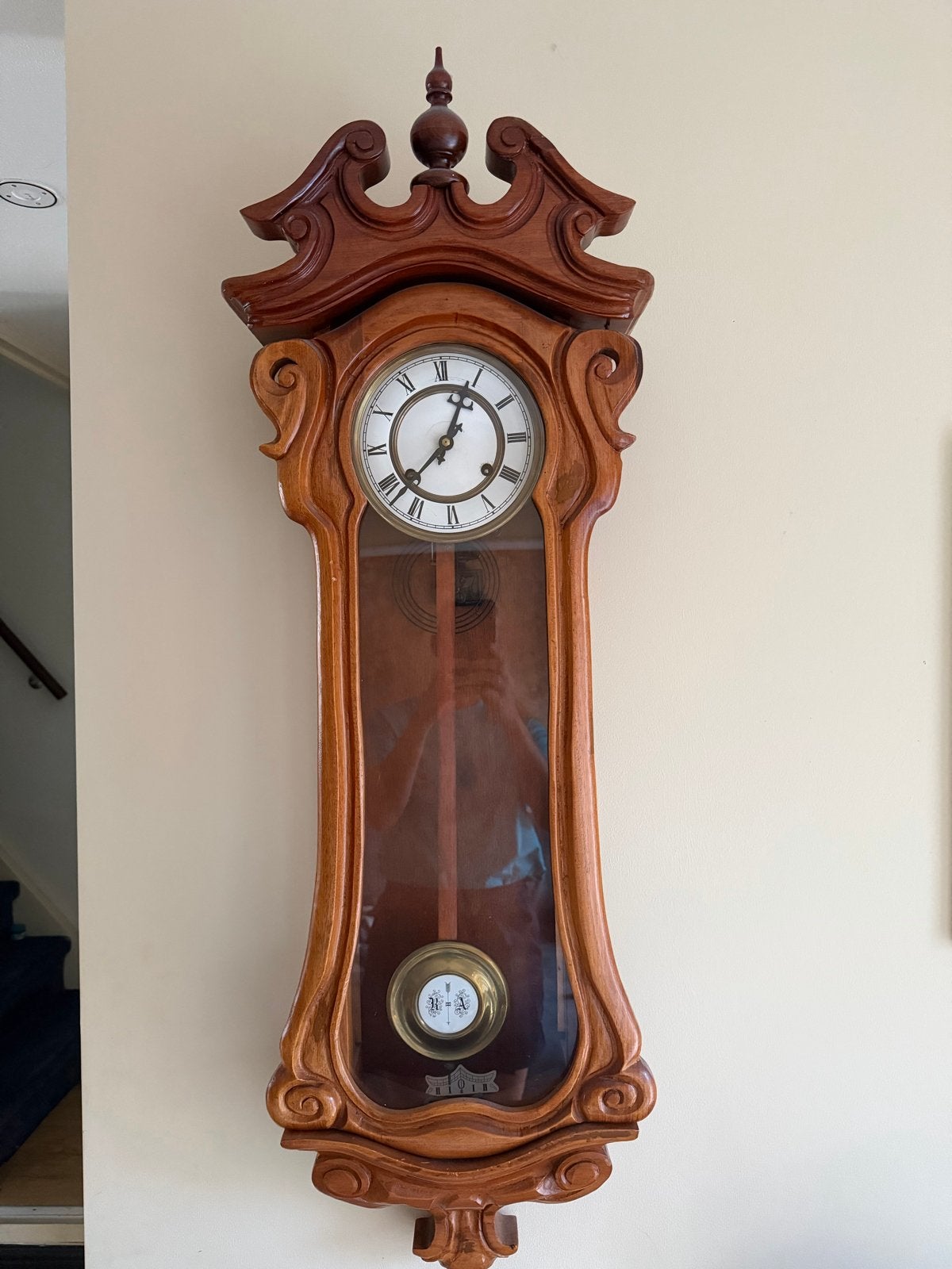 Antieke Duitse Weense Regulator Klok - ca. 1900, Antiek en Kunst, Antiek | Klokken, Ophalen