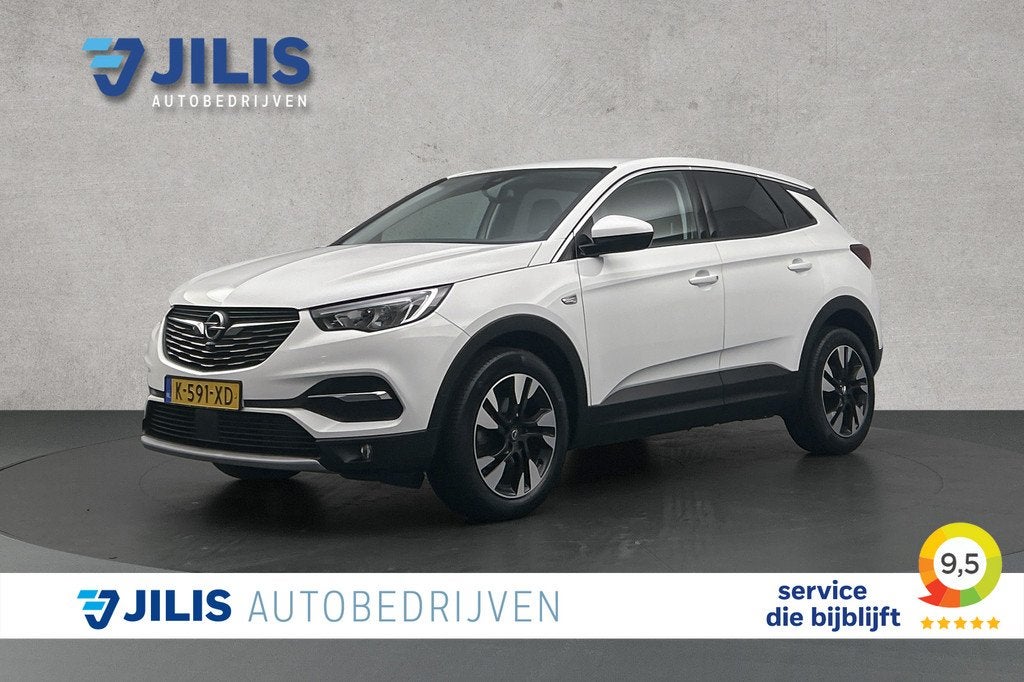 Opel Grandland X 1.2 Turbo Elegance | Camera | Half lederen, 12 maanden, Gebruikt, 1199 cc, Leder en Stof