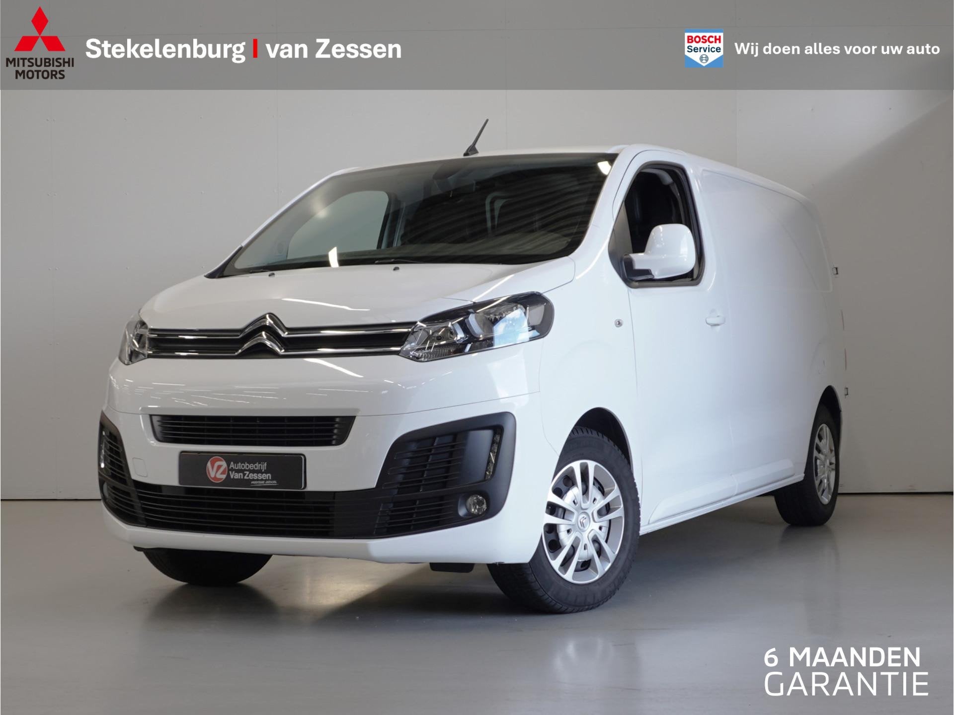 Citroën Jumpy 1.5 BlueHDI 120Pk L2 Driver | 3 Zits | Naviga, 1556 kg, 4 cilinders, Leder en Stof, Wit
