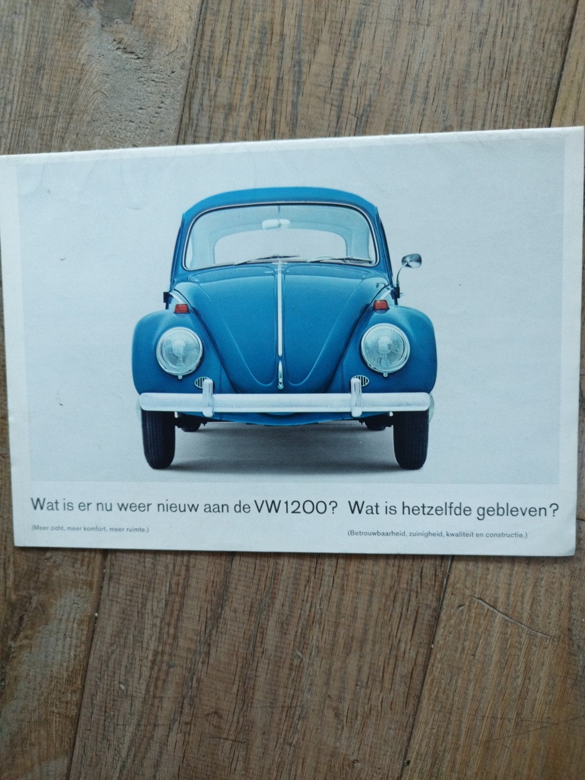 VW 1200 Brochure 1964 - Nederlands, Volkswagen AG, Ophalen of Verzenden, Zo goed als nieuw, Volkswagen