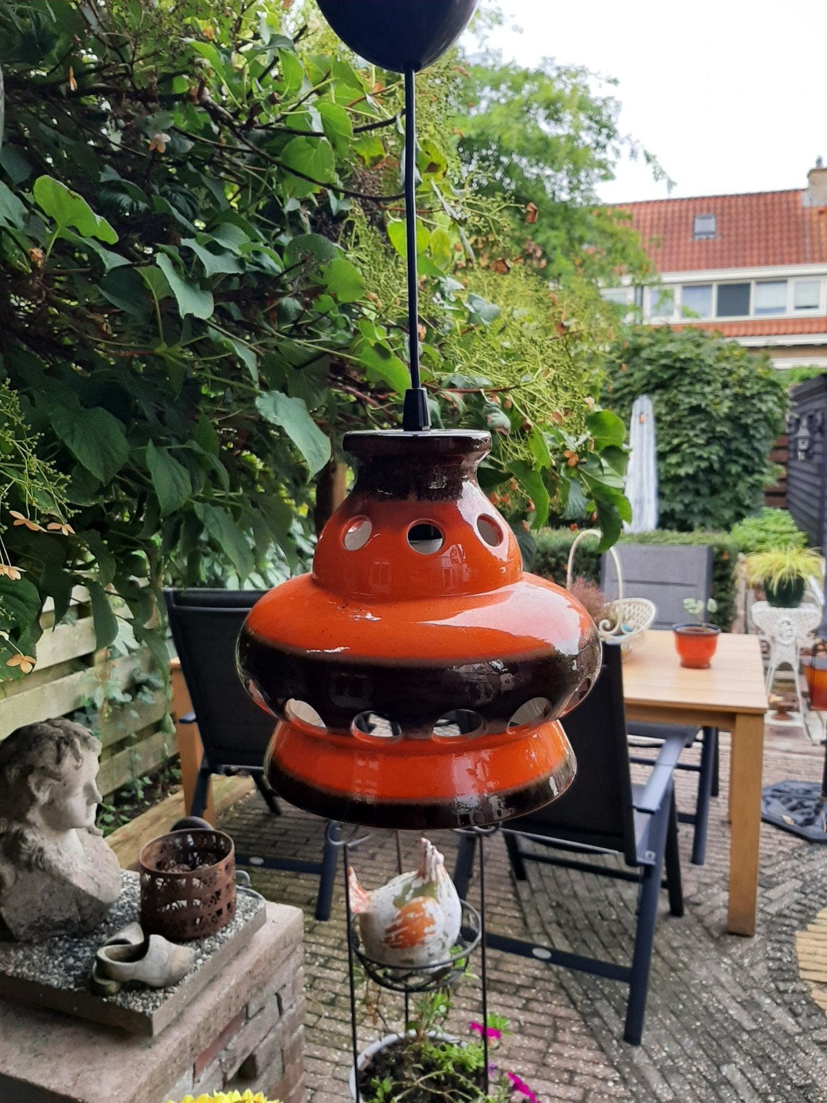 prachtige keramische hanglamp van het Nederlandse merk Herda, Ophalen
