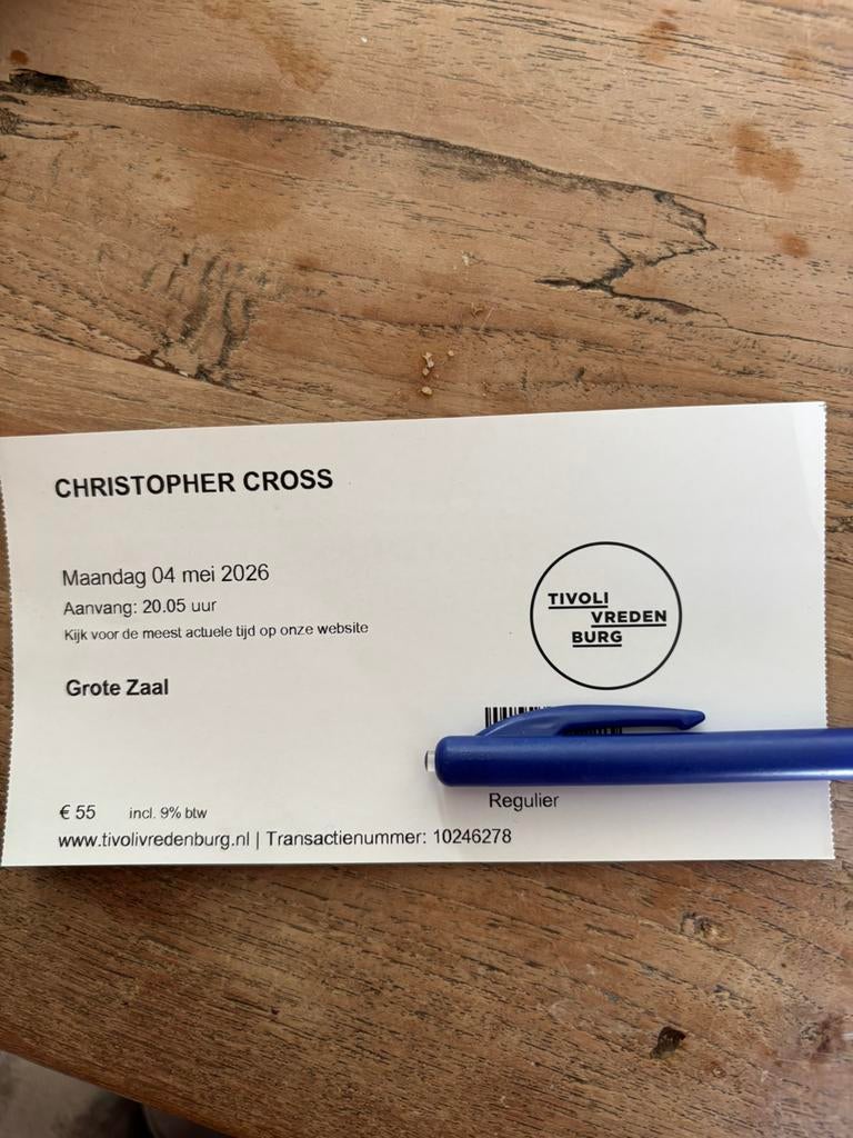 Kaartje Christopher Cross, Eén persoon, Mei