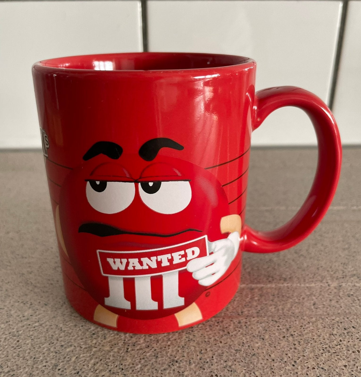 M&M’s mok wanted red rood beker, Ophalen of Verzenden, Gebruiksvoorwerp