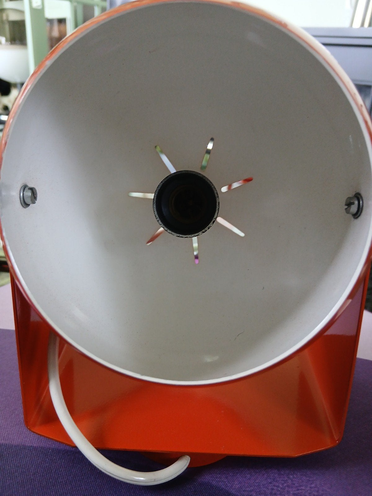 Herda Anvia Eyeball lamp Space Age Oranje Nieuwstaat, Ophalen
