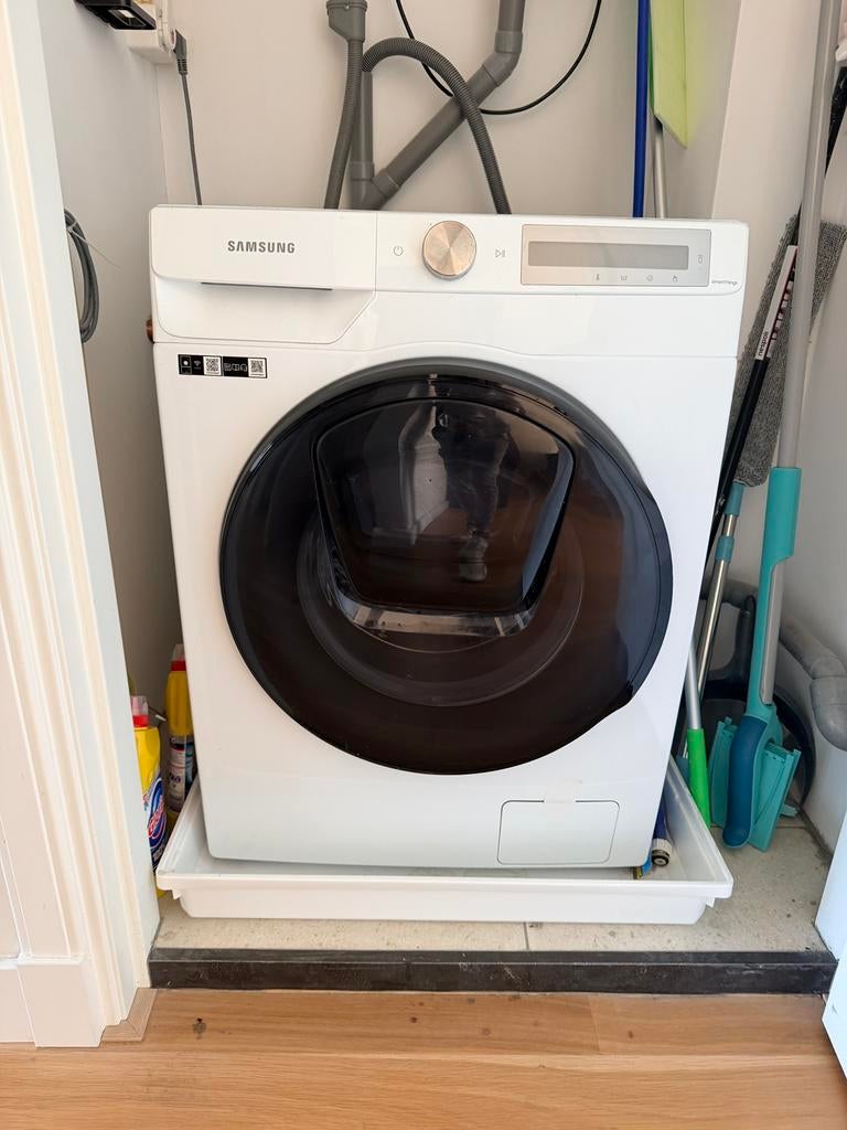 Samsung Wasmachine+Droger in 1, 8 tot 10 kg, Ophalen, Zo goed als nieuw, 85 tot 90 cm