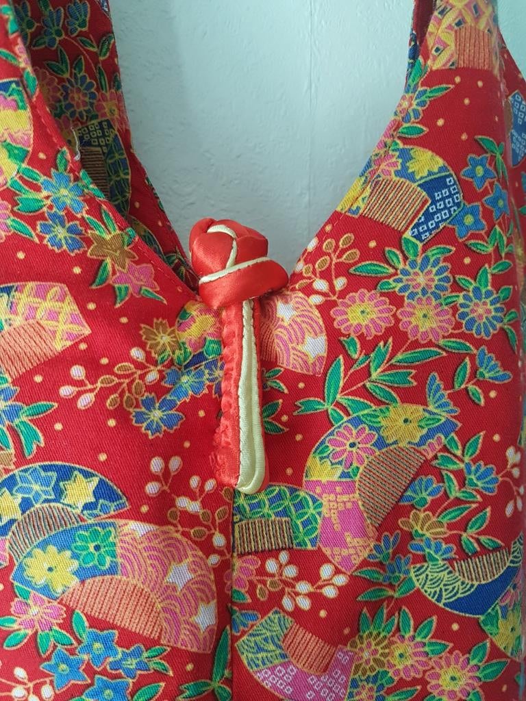 Rode tote bag met print - uit China, Ophalen of Verzenden, Zo goed als nieuw, Rood, Shopper