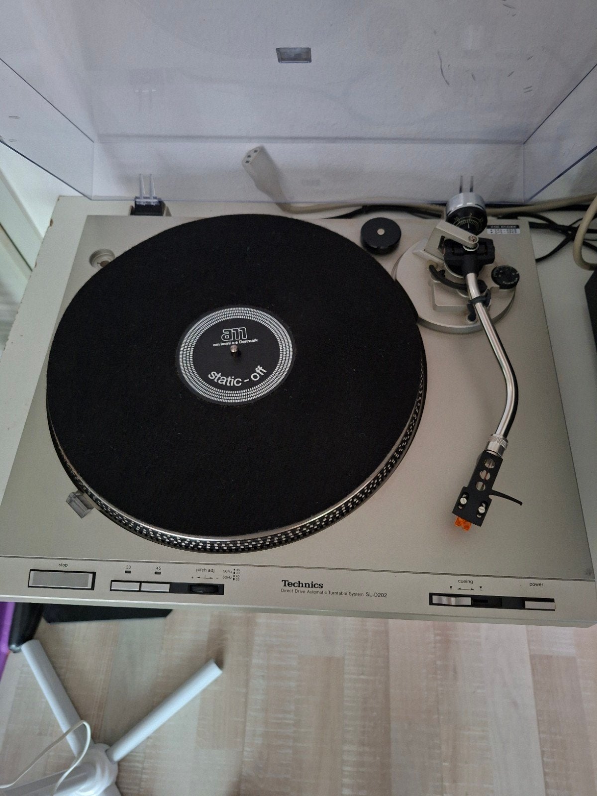 Technics SL-D202 Platenspeler incl. nieuwe naald, Ophalen, Automatisch, Zo goed als nieuw, Platenspeler