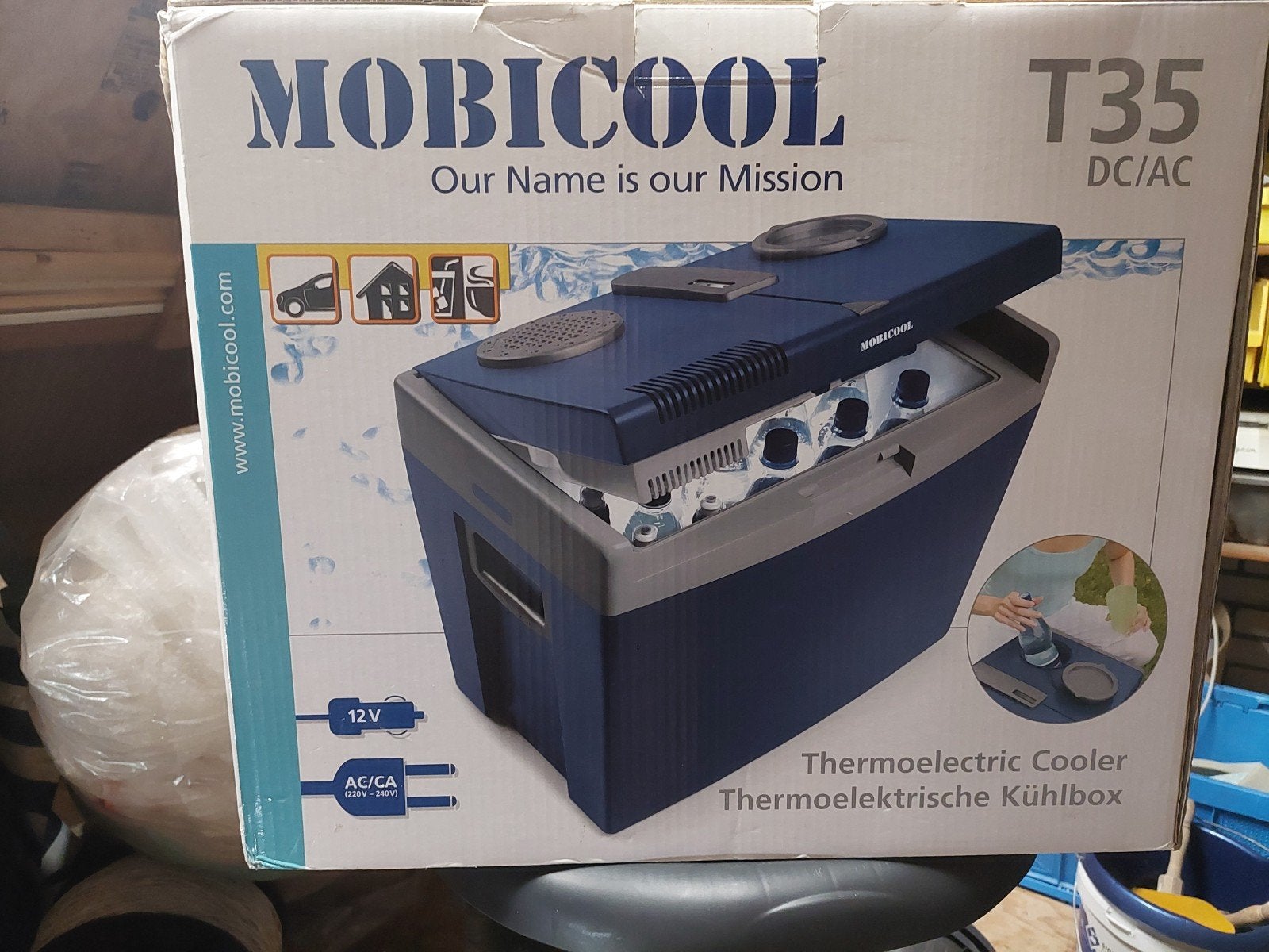 koelbox elektrisch, Caravans en Kamperen, Koelboxen, Ophalen, Zo goed als nieuw, Elektrisch