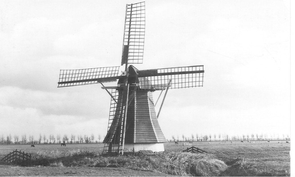 Ansichtkaart Westergeest Beintemapolder molen 1974, Ophalen of Verzenden, 1960 tot 1980, Ongelopen, Friesland