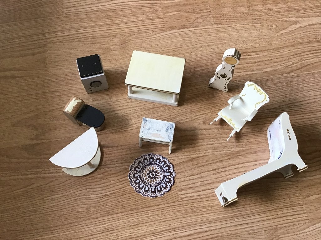 Spulletjes poppenhuis, Ophalen of Verzenden, Poppenhuis