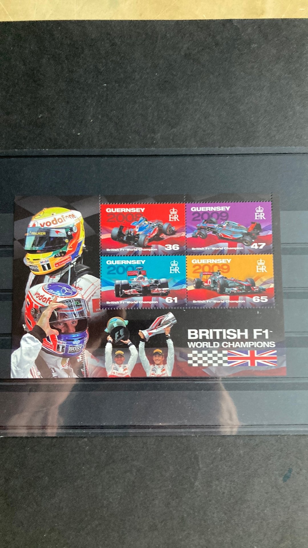 Guernsey blok 57 auto Formule 1/1653 A, Postzegels en Munten, Ophalen of Verzenden