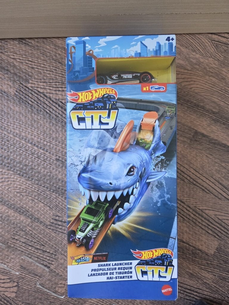 Hot wheels City Shark Launcher, Hot wheels, Mattel Europa B.V., Gondel 1 , 1186MJ Amstelveen, Nederland, Nieuw, Ophalen of Verzenden