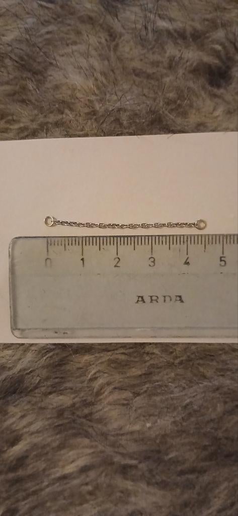 Neus chain 4,5 mm, Sieraden, Tassen en Uiterlijk, Oorbellen, Ophalen of Verzenden, Nieuw, Zilver, Overige materialen