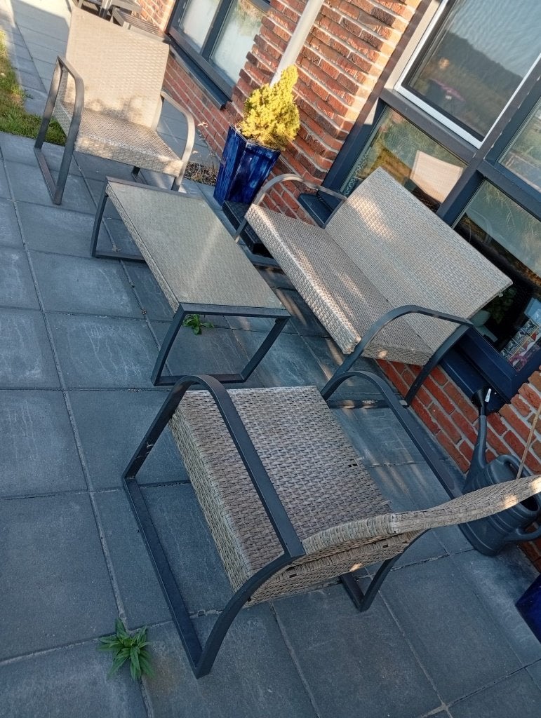 Tuinmeubelen, Tuin en Terras, Ophalen, 4 zitplaatsen, Gebruikt, Bank