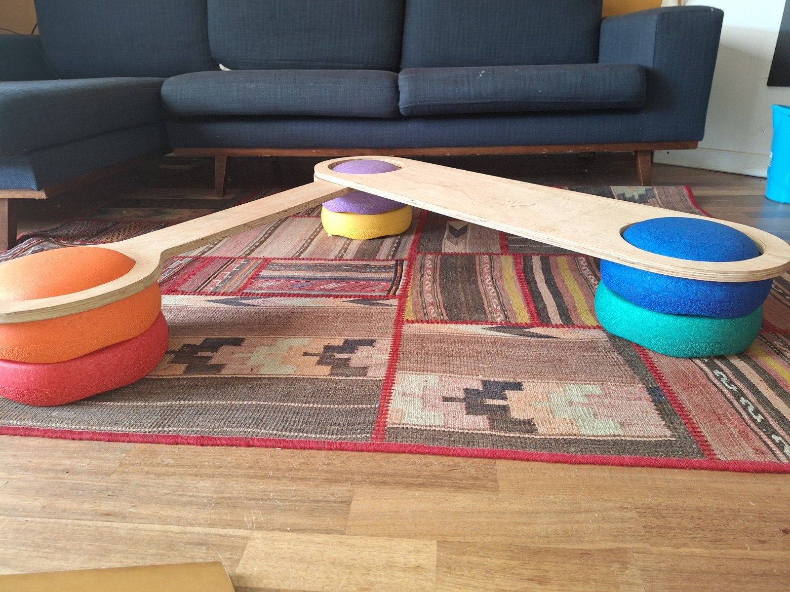 Houten loopplanken voor stapelstenen - Balans en Spel, Ophalen, Gebruikt