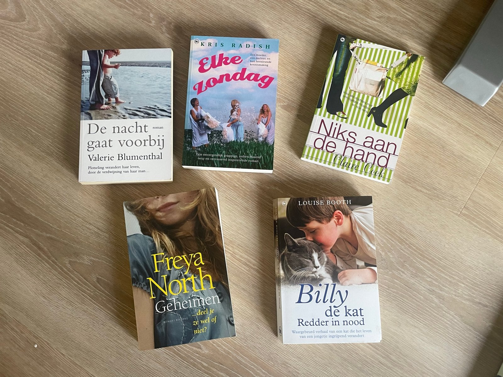 5 romans: Valerie Blumenthal, Kris Radish, Claire Cook e.a., Boeken, Romans, Ophalen, Gelezen, Nederland