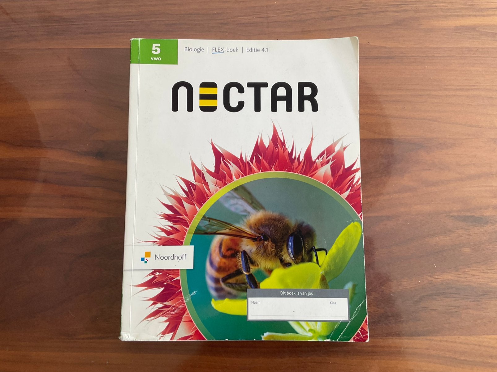 Nectar - Biologie - 5 VWO - Flex-boek, Ophalen of Verzenden, Gelezen, VWO, Biologie