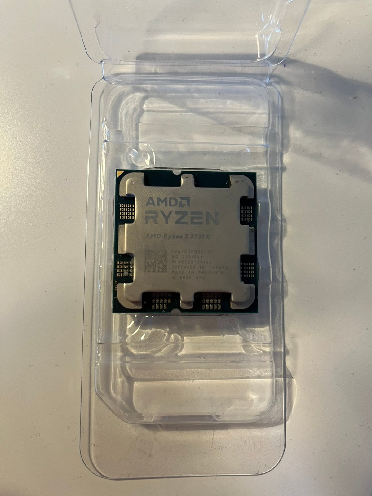 Ryzen 7 7700x, Ophalen of Verzenden, Zo goed als nieuw, 8-core, 3 tot 4 Ghz